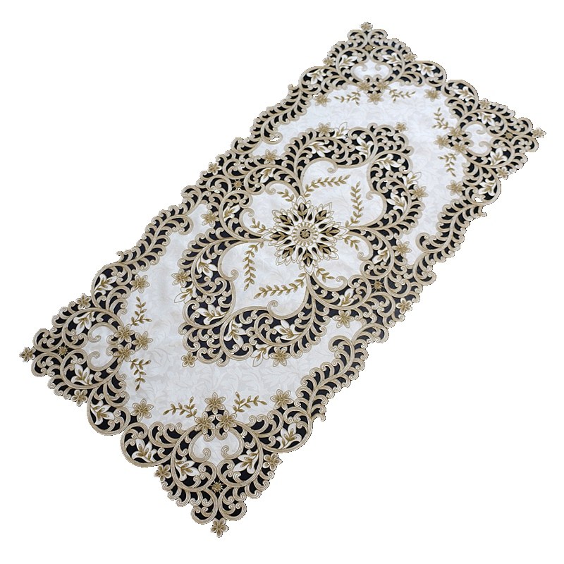 桌旗欧式刺绣花镂空布艺客厅茶几巾美G式桌垫电视柜盖巾台布餐桌,居家布艺,桌布,淘宝优惠券,粉丝福利购,淘宝优惠卷