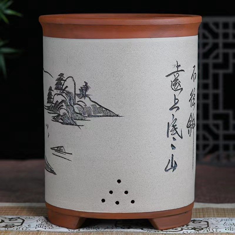 兰花盆紫砂花盆直筒花盆鲜v花速递花卉仿真绿植园艺花瓶花盆花盆,鲜花速递/花卉仿真/绿植园艺,花盆,淘宝优惠券,粉丝福利购,淘宝优惠卷