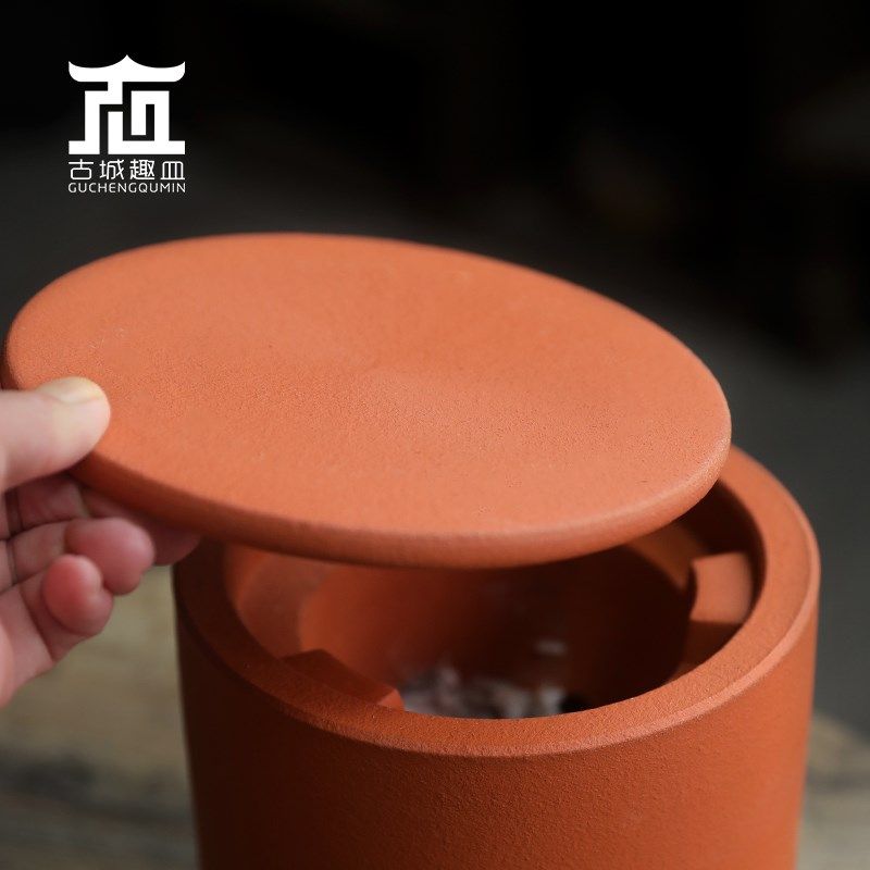 老式复古红c泥木炭生火煮水炉传统功夫茶具茶空间摆件煮茶烧烤温,餐饮具,煮茶炉,淘宝优惠券,粉丝福利购,淘宝优惠卷