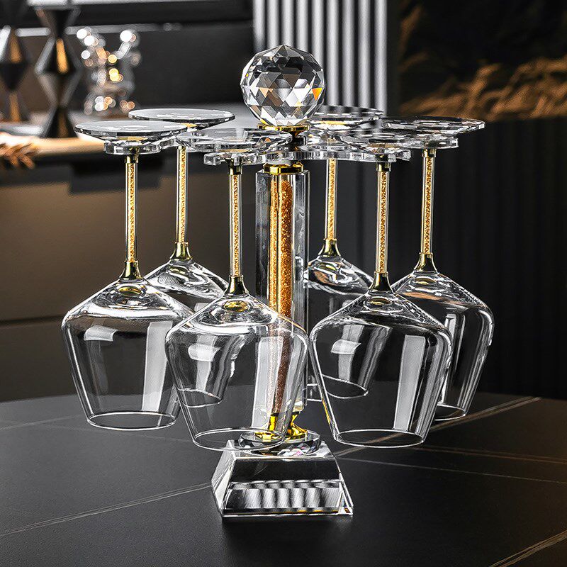 高档轻奢家用f大号红酒杯套装欧式酒具葡萄酒高脚水晶旋转醒酒器