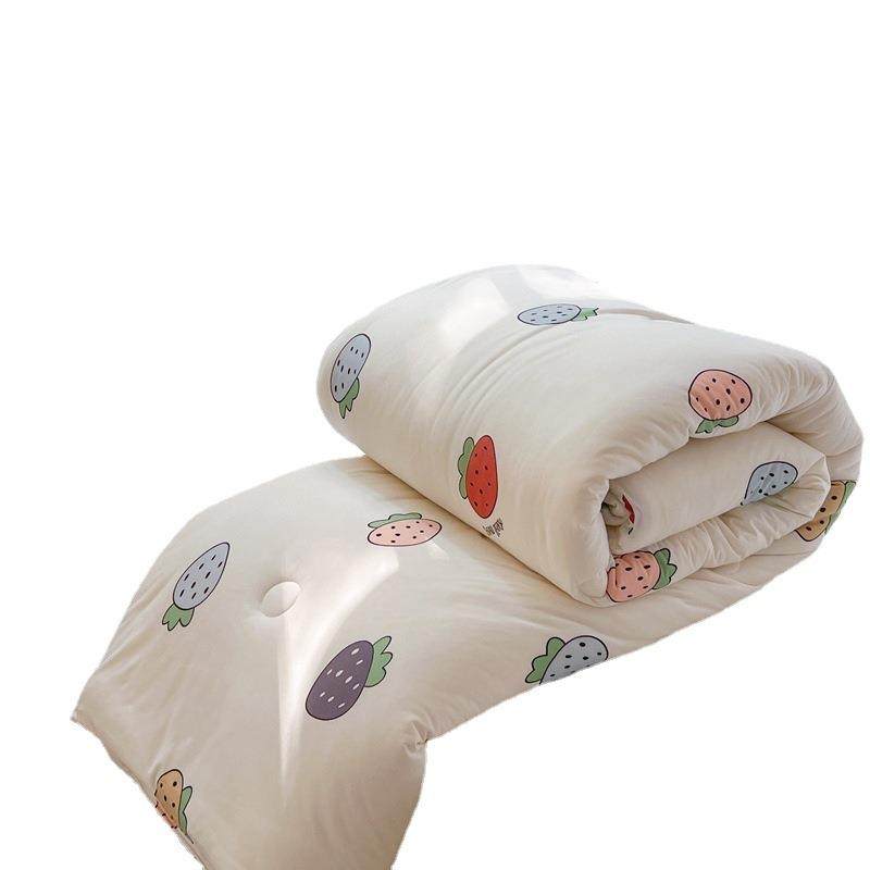 ins风针织棉软糯亲肤春秋被可机洗单人春秋被子针织棉春秋被芯,床上用品,化纤被,淘宝优惠券,粉丝福利购,淘宝优惠卷