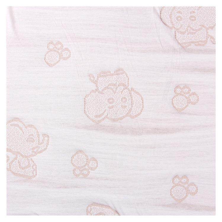 棉夹丝婴幼儿彩棉提花布儿童保暖服装面料彩棉水洗卡通童装布料