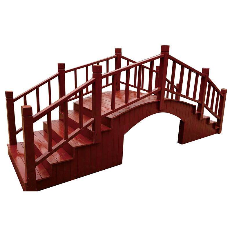 防腐木桥梁防腐木桥公园河道景观工程田园室外户外拱桥