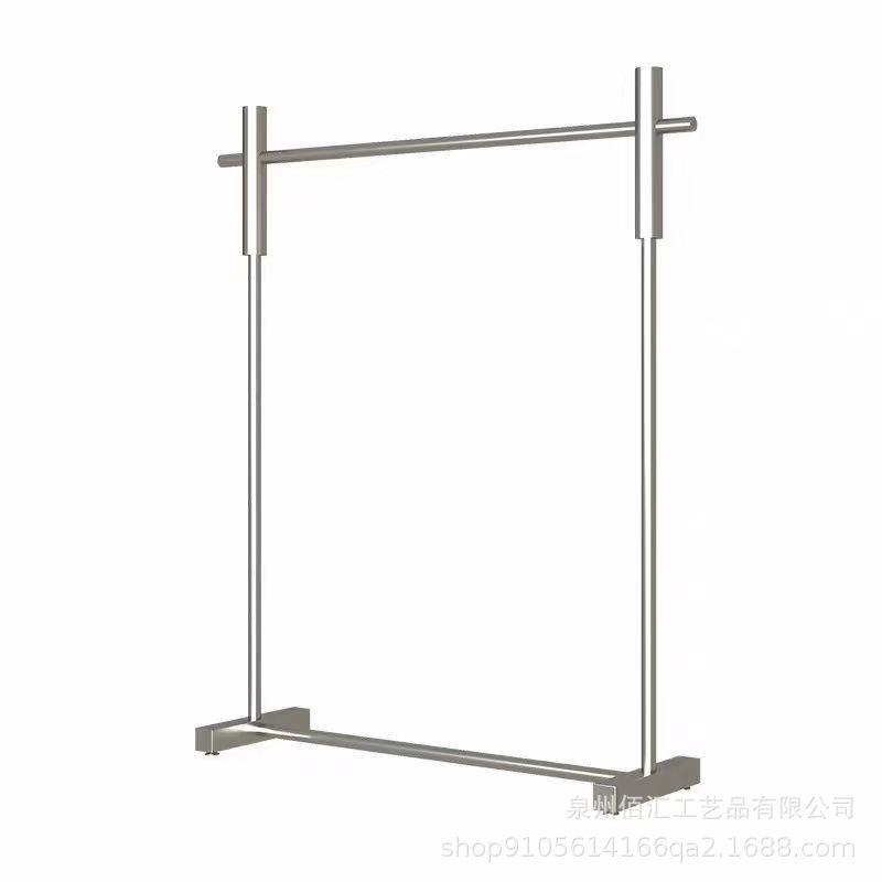 服装店落地衣帽架网红直播服装展示架简约中岛陈列架加粗新款货架