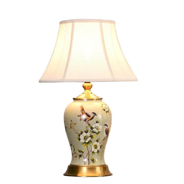 新中式陶瓷台灯古典家用卧室客厅卧室书房装饰结婚浪漫温馨床头灯,家装灯饰光源,装饰台灯,淘宝优惠券,粉丝福利购,淘宝优惠卷