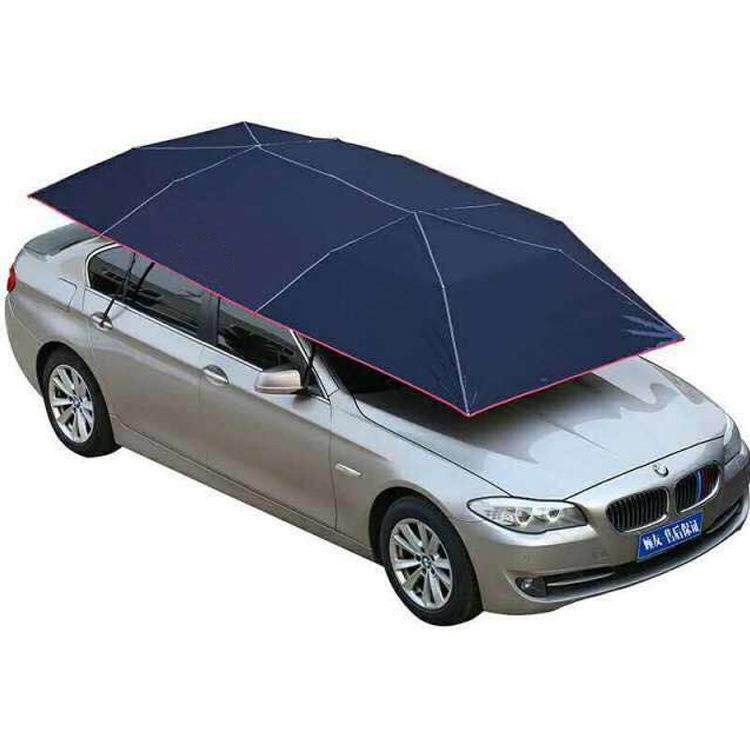 汽车用品全自动移动隔热车棚篷布汽车遮阳伞多色篷布可更换