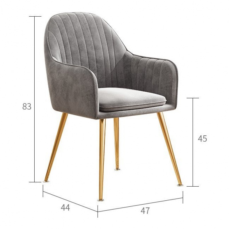 北欧餐椅靠背家用凳子网红轻奢梳妆台化妆椅简约餐厅椅休闲书桌椅