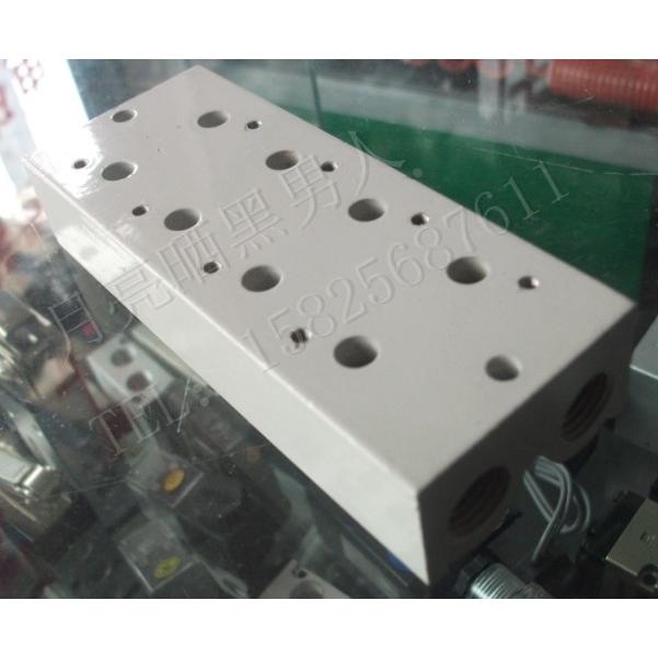 电磁阀底座3V210系列 8联 汇流板 阀座 200M型 3V210-8F.