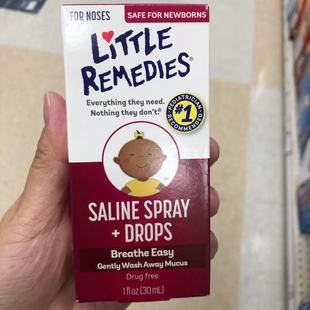 美国Little Remedies滴鼻剂婴儿舒鼻器宝宝通鼻塞鼻涕 30ml