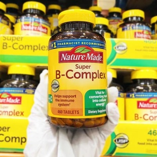 B复合维生素B族成人维B含维生素C460粒 Super 美国Nature Made