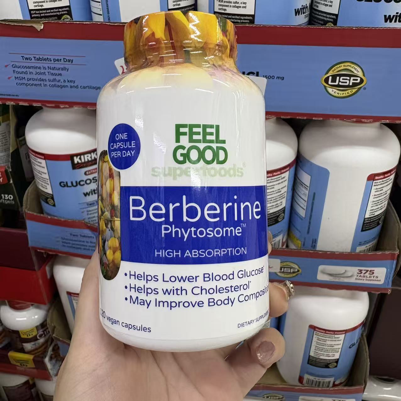 FeelGoodBerberine小檗碱胶囊