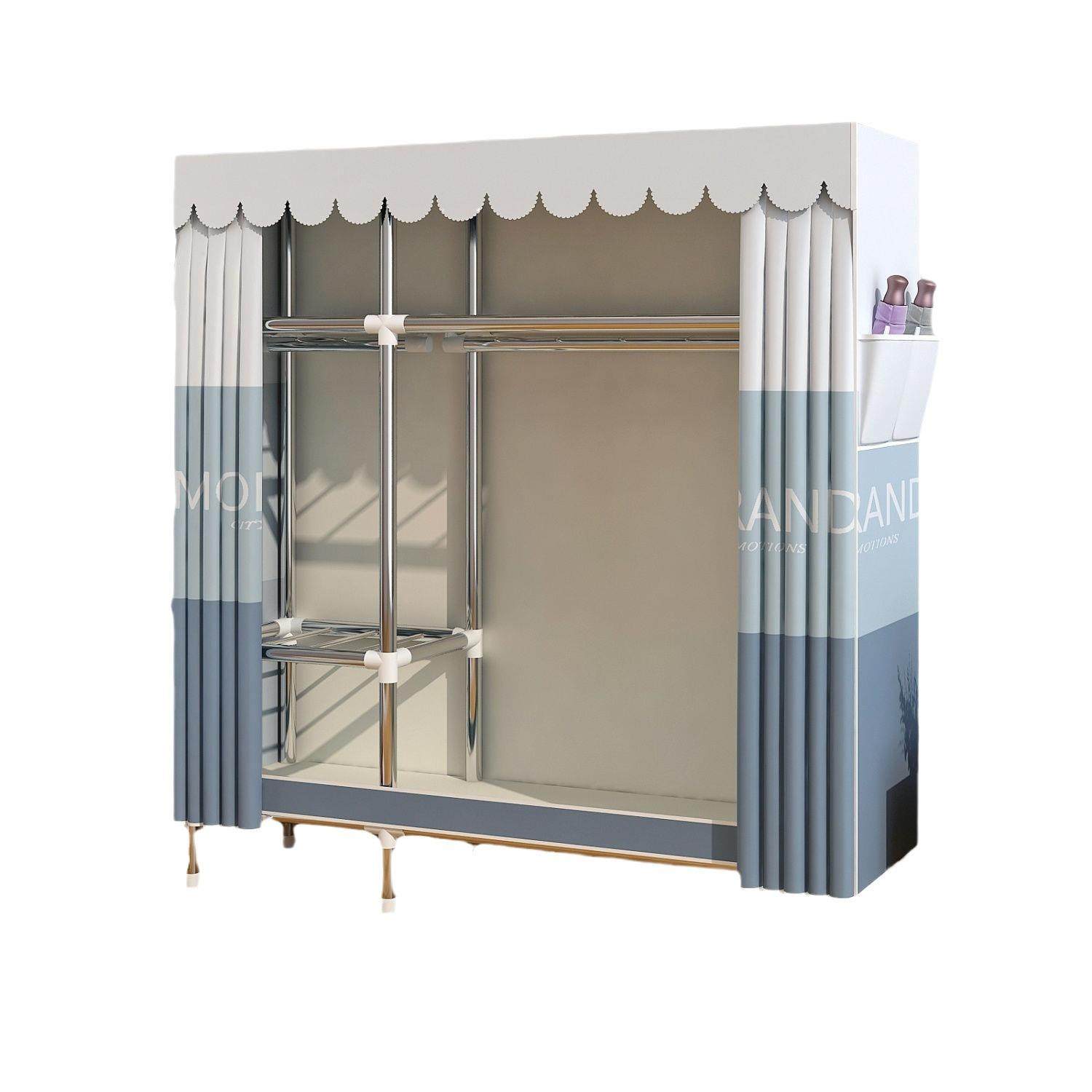 简易衣柜家用卧室出租房用耐用组装全封闭拉链小型布衣橱收纳柜子