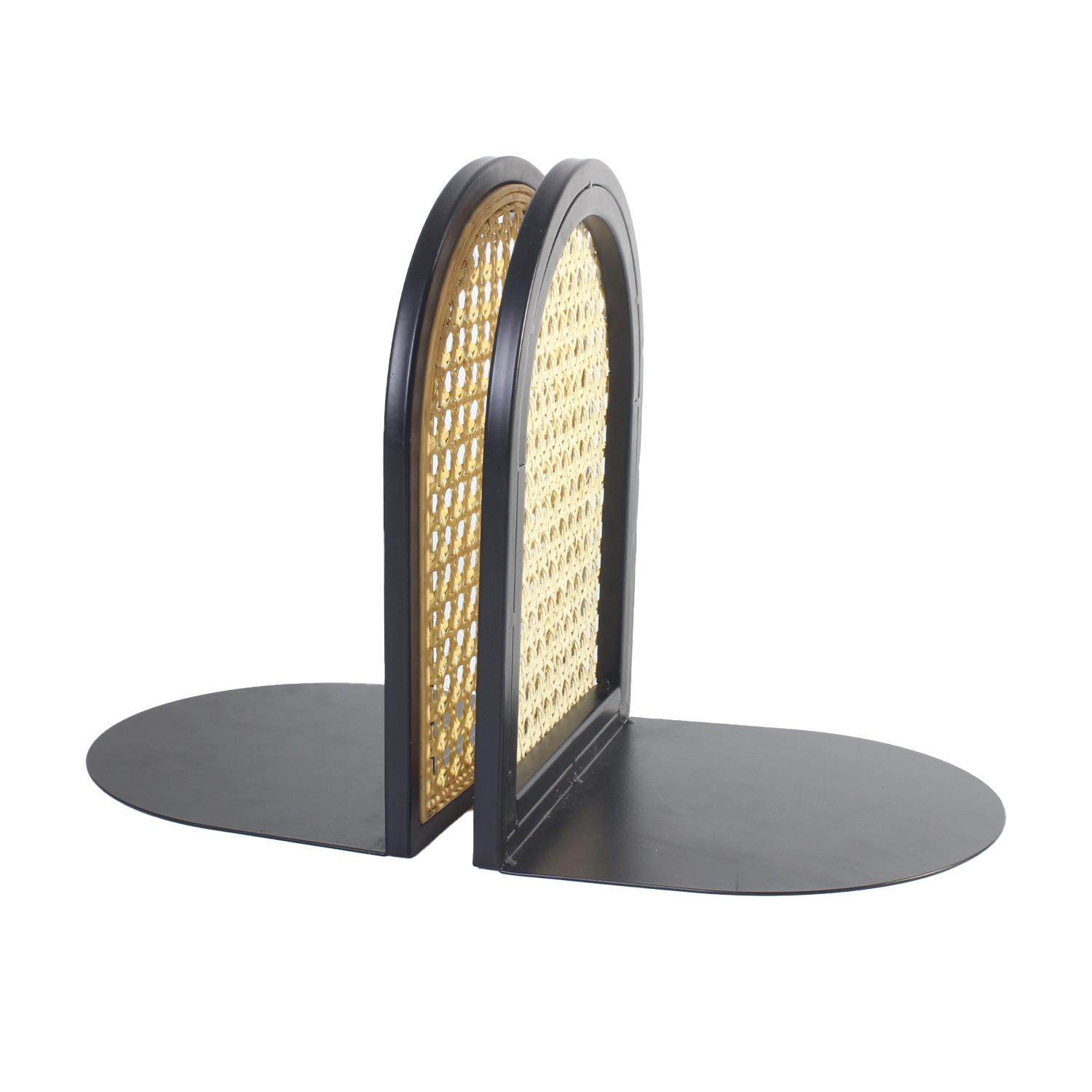 创意书架家用手工编织杂志架桌面书报藤编收纳架子书立书架装饰