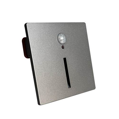 磁吸光控人体感应地脚灯外贸家用走廊过道86型墙角踏步台阶灯