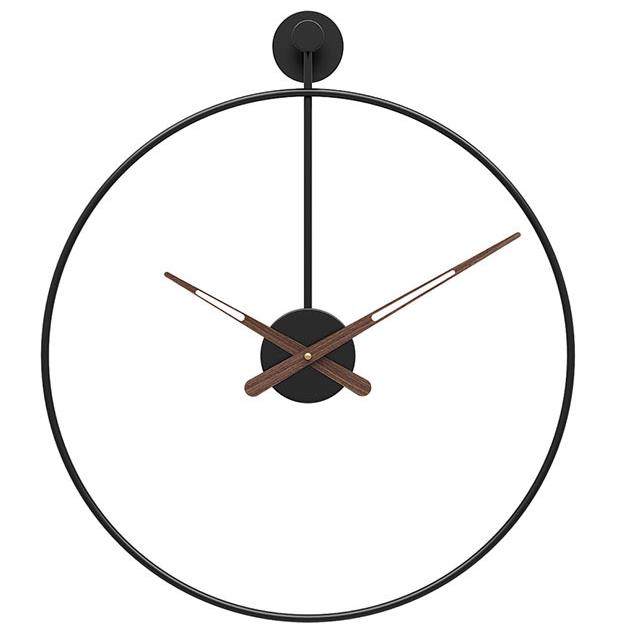 北欧简约大气轻奢钟表西班牙极简挂钟卧室客厅家用个性静音挂表