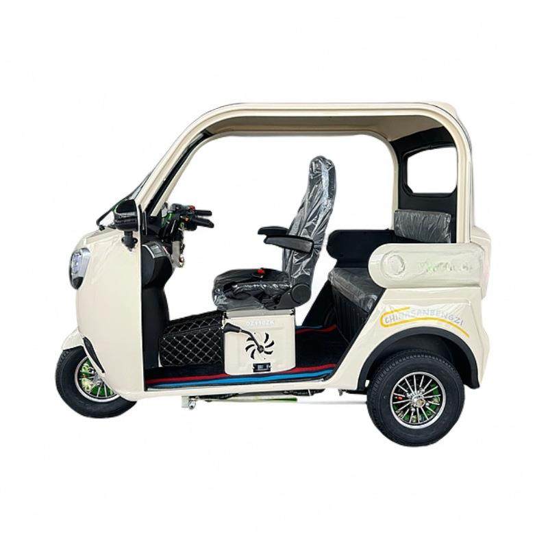 燃油摩托车整车可上牌自动挡代步车休闲女士省油电喷半封闭三轮车