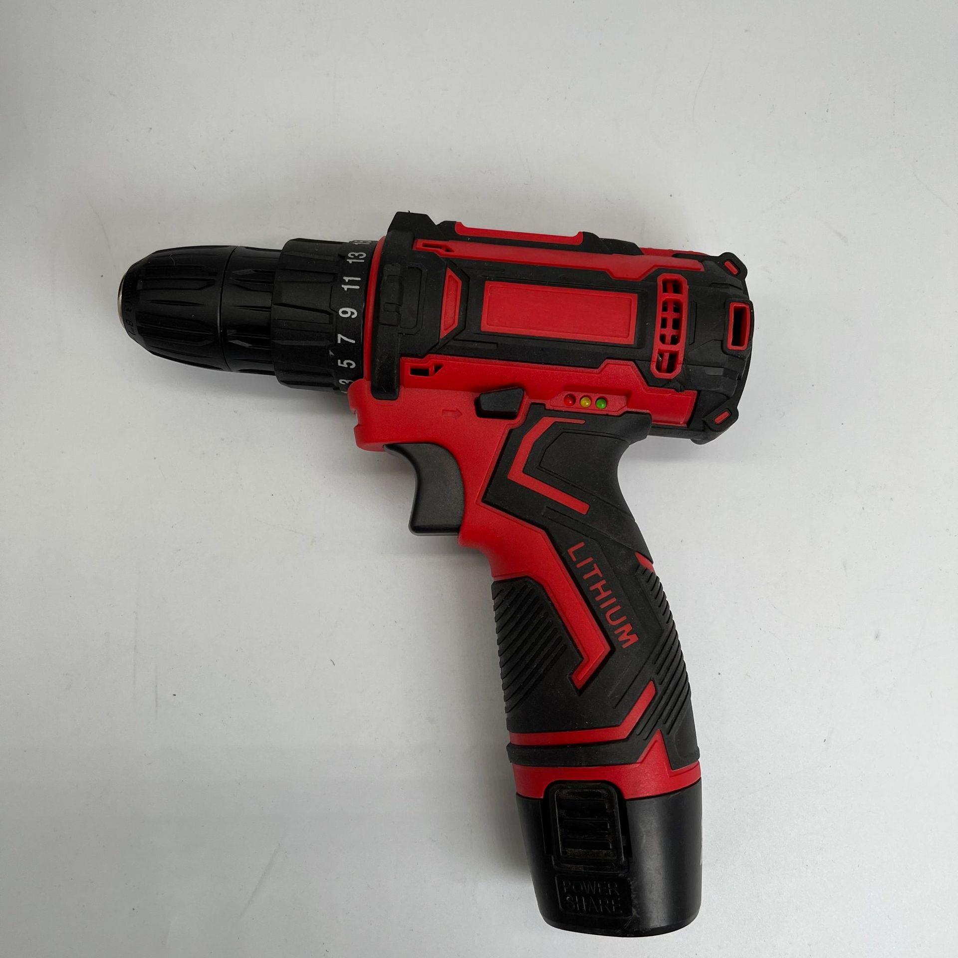 厂家锂钻电冲击螺款充电钻电电钻手电电动丝刀有刷马达冲锂击钻起