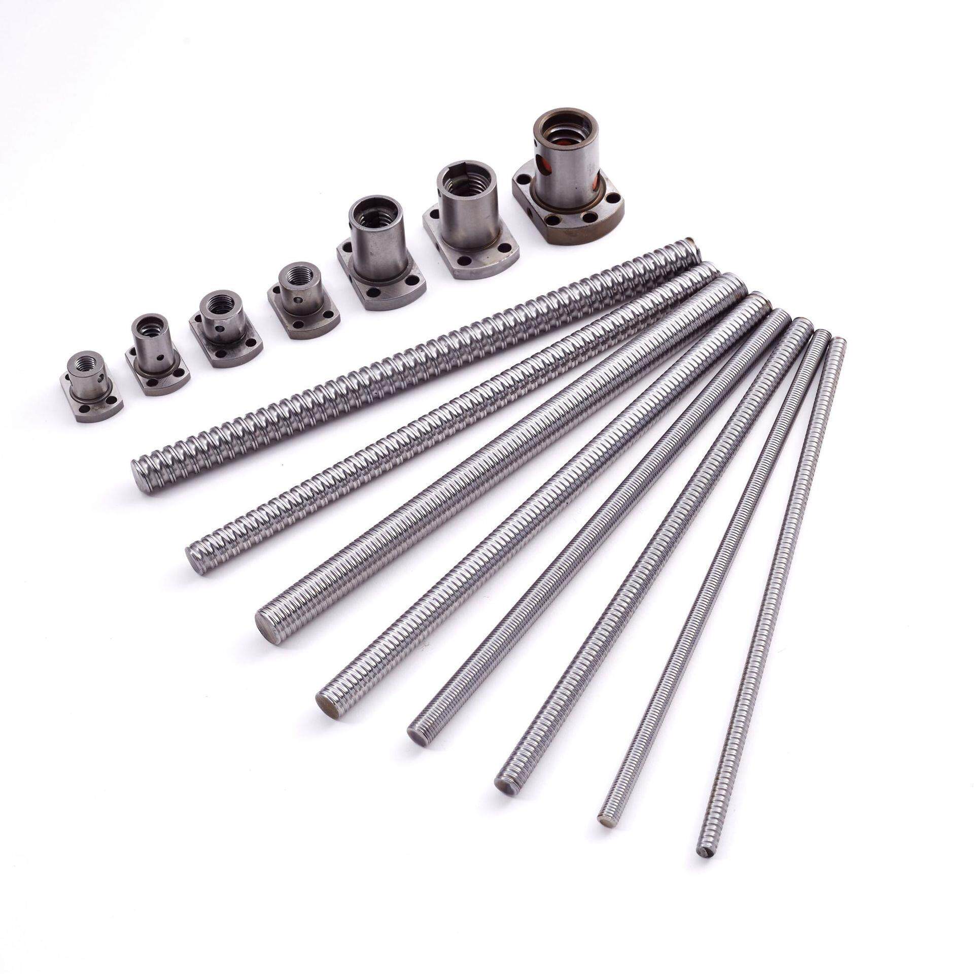 微型精密滚珠丝杆SFK0601/0602/0802/1002/1202小型滚珠丝杠螺母