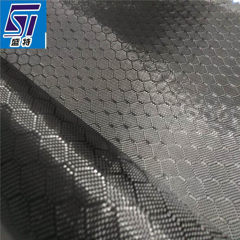 碳纤维布3K240g碳纤维黑色六边形足球纹提花布汽车内饰改装