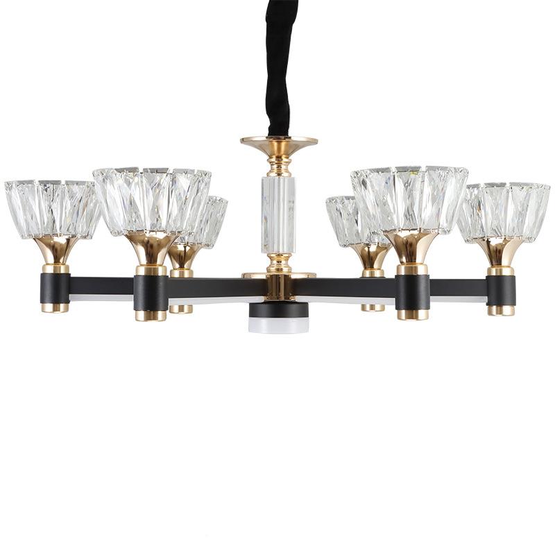 简约代防客现厅创灯水晶吊灯轻奢尘个性意灯臂发光灯包邮家居