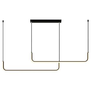 餐厅吊灯简单长条饭厅灯北欧现代简约餐桌吧台设计师办公室灯具