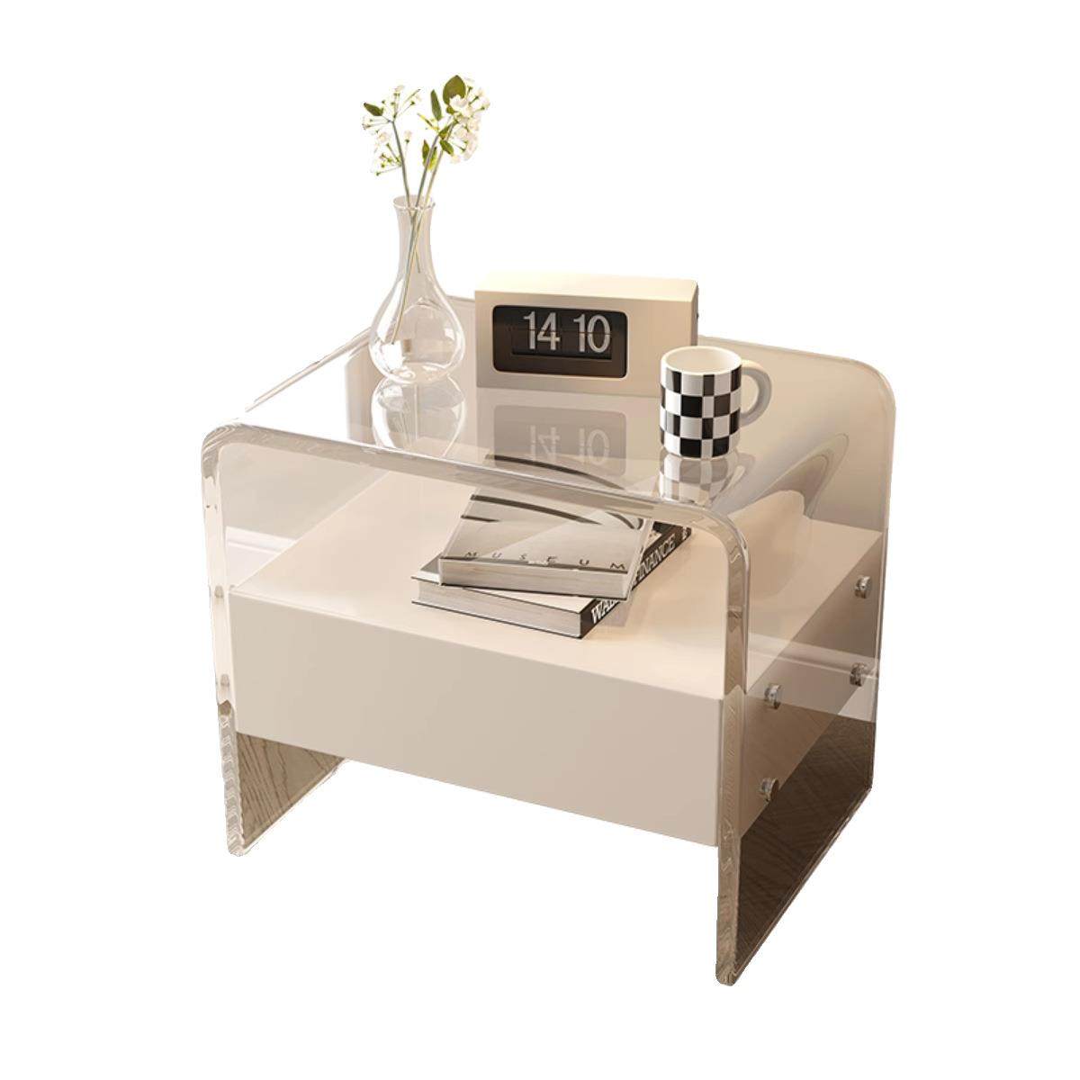 悬浮亚克力床头柜卧室网红奶油风极简柜现代简易创意透明床边柜,住宅家具,其它柜类,淘宝优惠券,粉丝福利购,淘宝优惠卷