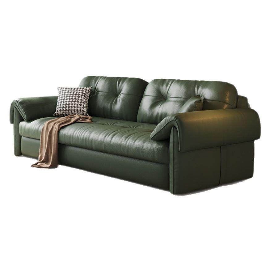 复古绿色猫抓皮可折叠沙发床一体两用小户型客厅新型多功能伸缩床