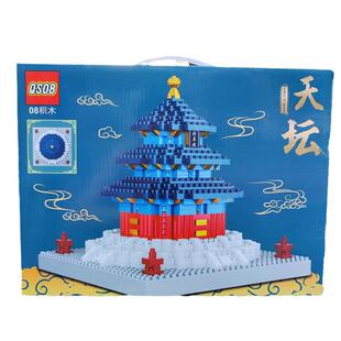 热卖拼插积木大礼盒兼容乐高积木天坛建筑小颗粒教育机构玩具礼品