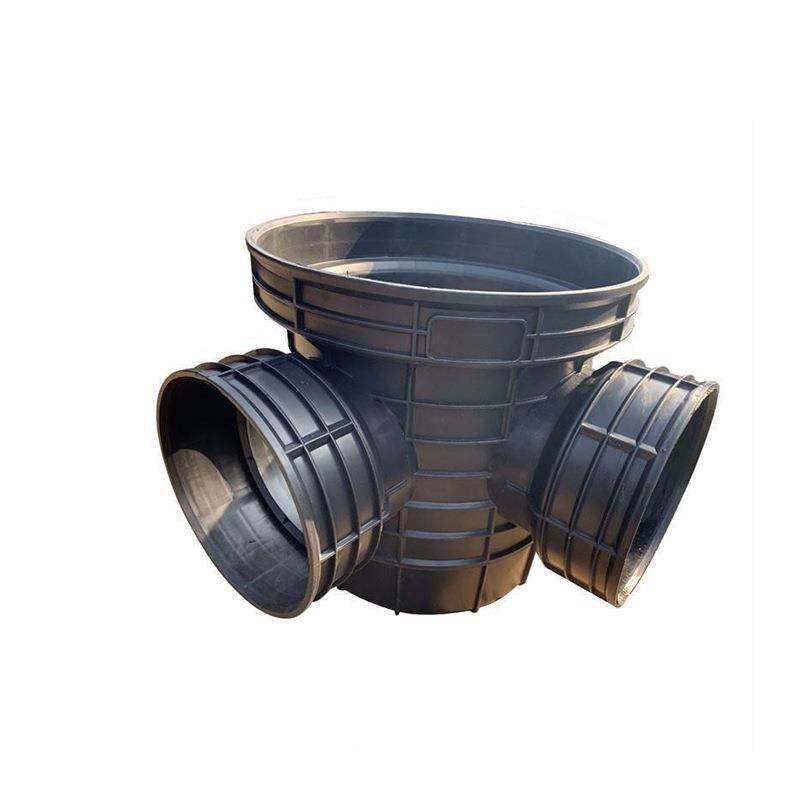 PE塑料检查井公园排水系统成品井一体式流槽沉泥井污水检查井