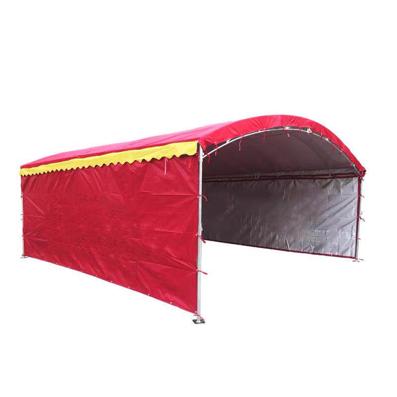 户外推拉雨棚酒席帐篷大排档用遮雨防晒雨布架可折叠摆摊铁棚