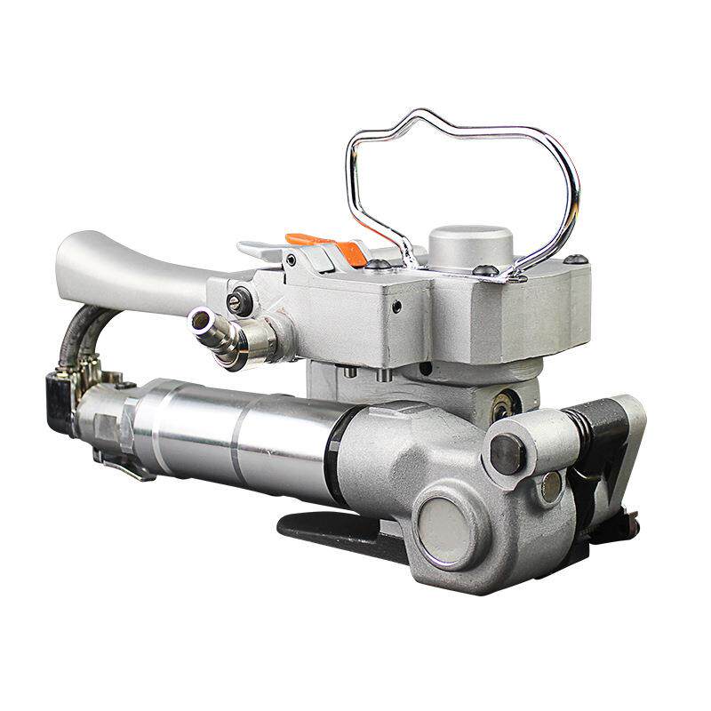 A19手提气动打包机塑钢带免扣收紧一体气动机热熔打包机捆扎机