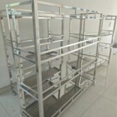 不锈钢货架镜面拉丝多层满焊双复单复包板双包SUS304储物