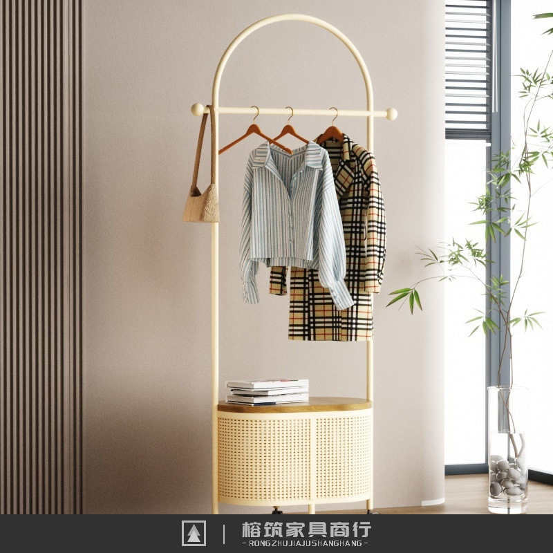 【爆款衣架】新款衣架落地衣帽架可移动带轮挂衣架卧室家用衣服架