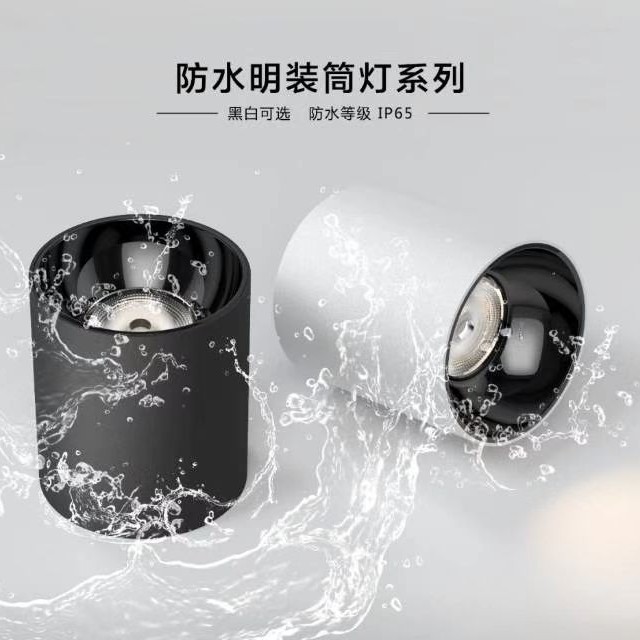 IP65防水明装筒灯高空灯车站大型商场机场灯具室内室外筒   灯