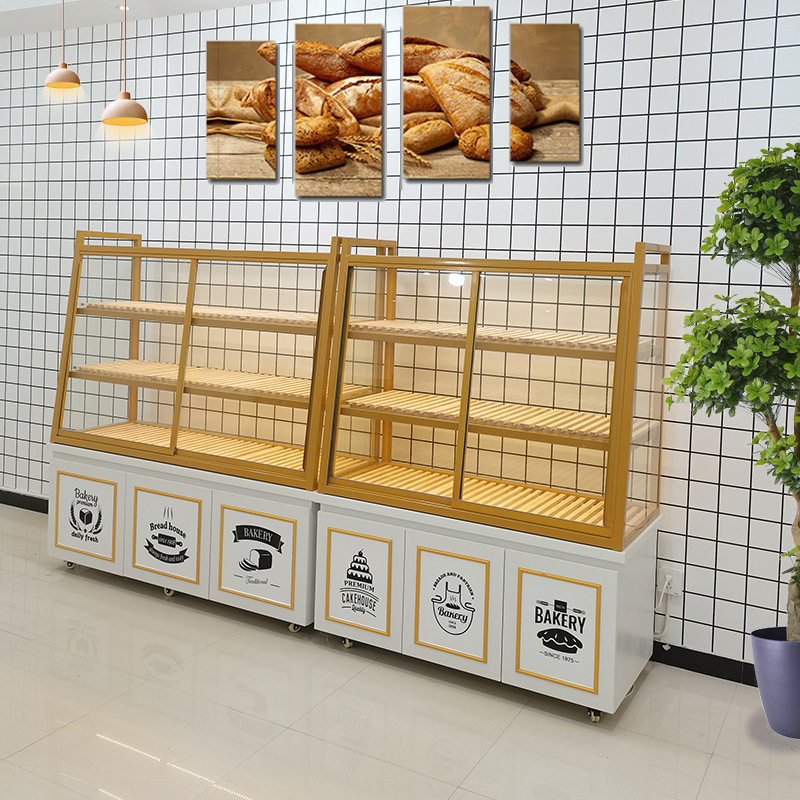 工厂直发面包柜展示柜烘焙店蛋糕中岛柜商用玻璃收银台小型面包店