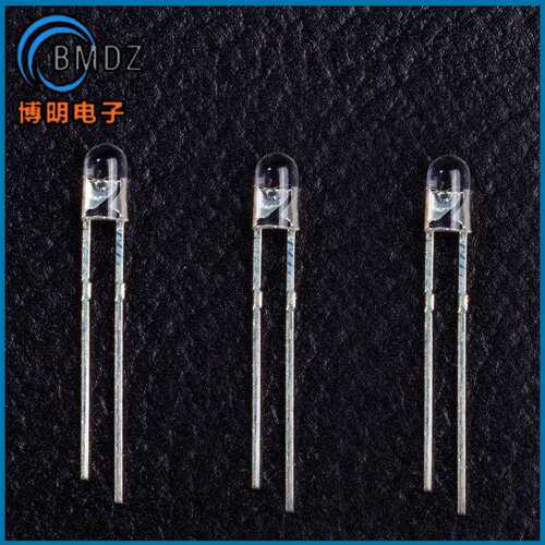 发光二极管1X3X4红发红短脚134方形红发红高亮指示灯珠直插式led