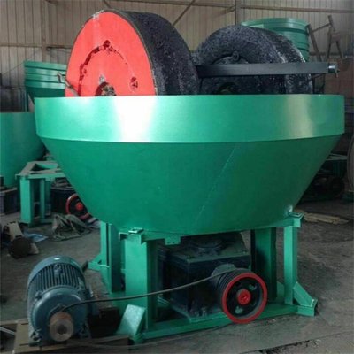 选金银湿法碾金机金矿钼矿选金碾选设备双轮混汞电碾子金属碾磨机