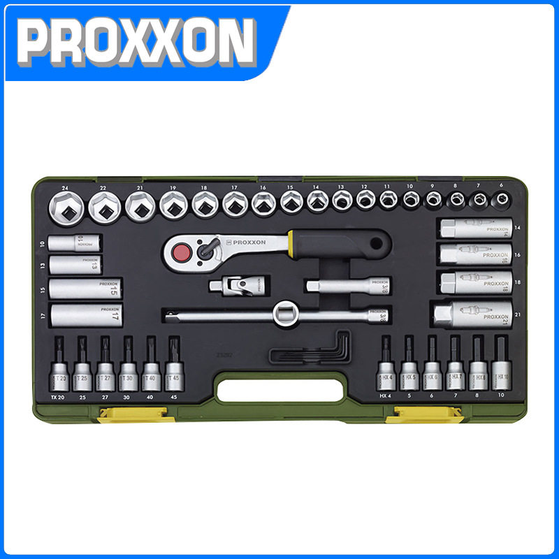 47件套紧凑型组套工具 10mm接口手动棘轮组套 NO23282套筒组套