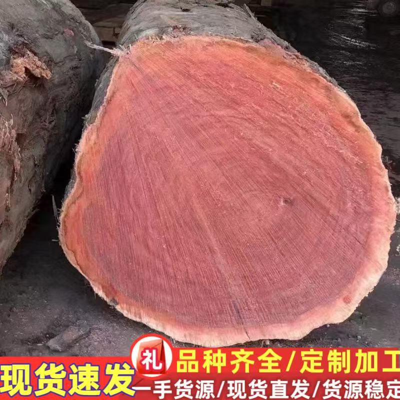 进口原木板材朴克拉木棒 加工工程古建防腐木板材玛尼尔豆木料