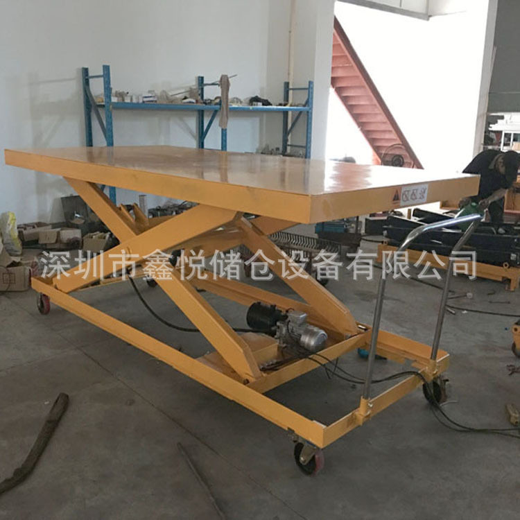移动电动平台车3米手推电升液压举升台剪叉升降台作业车