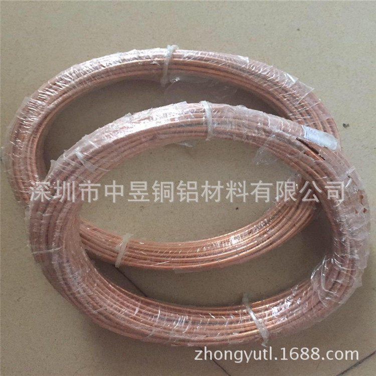 T2/TP2紫铜管环保紫铜毛细管高精优质铜盘管4X1/5x1/6X1mm