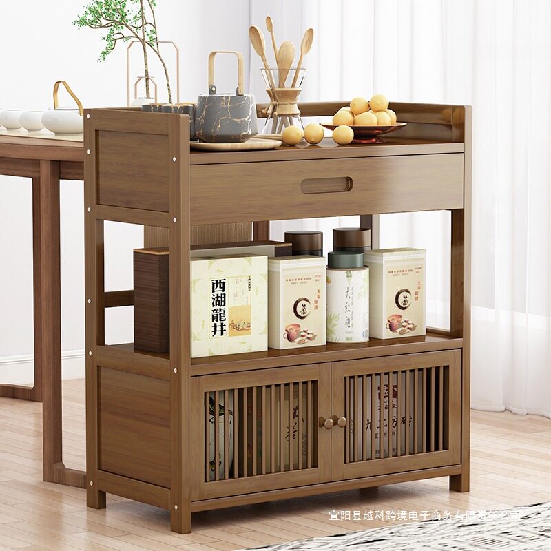 简约带抽屉茶几茶具收纳