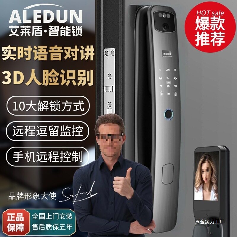 全自动人脸智能门锁指纹锁家用防盗门电子密码大门刷卡家用其他