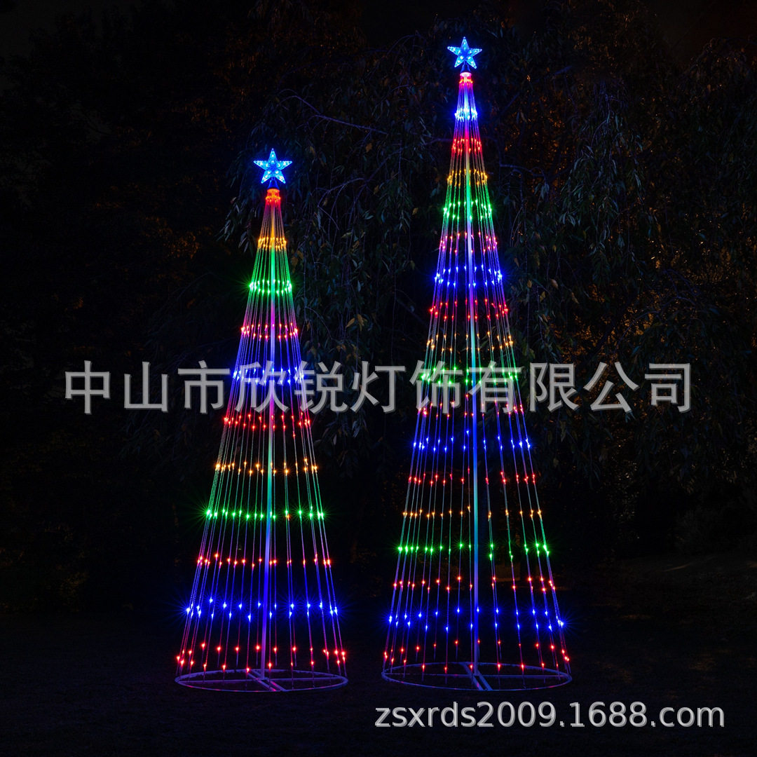 LED皮线幻彩变色圣诞树灯带