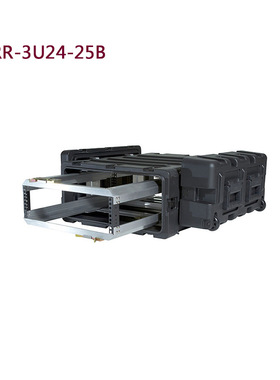 SKB 减震机架箱安防设备航空箱3U4U5U7U 9U 11U 14U 3RR-4U24-25B