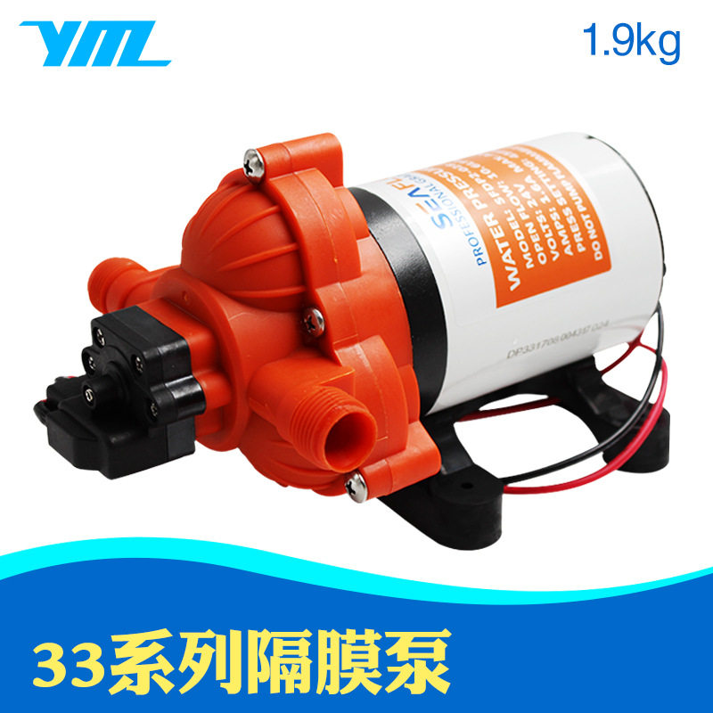 12V24V微型直流隔膜泵房车游艇RV电动液泵直流高压微型水泵自吸泵