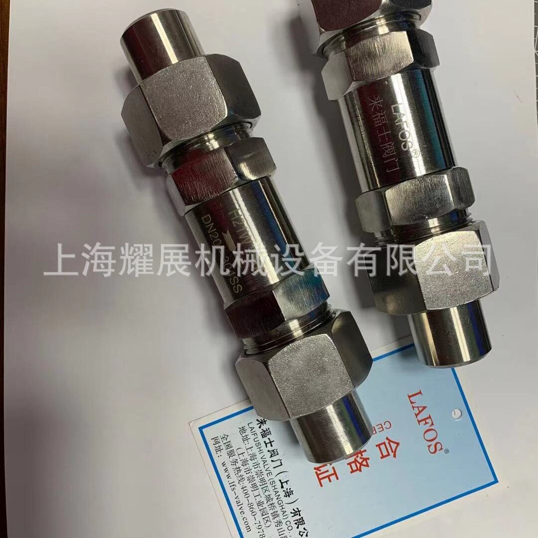H21W-250P不锈钢外螺纹活接头焊接式止回阀304SSDN20
