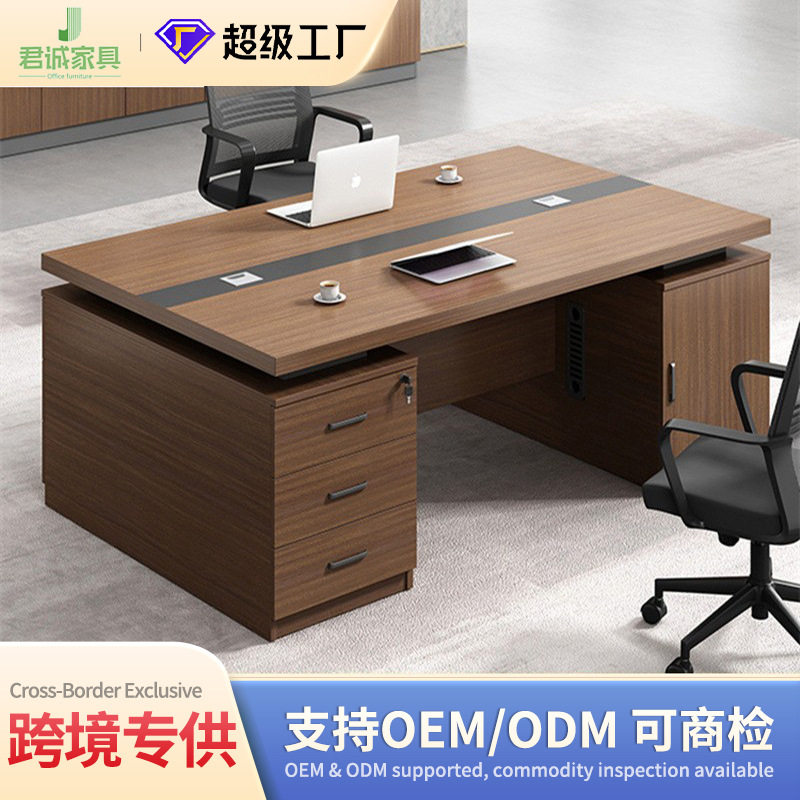 工厂直销办公家具2人位办公桌简约现代财务桌职员办公室电脑桌椅