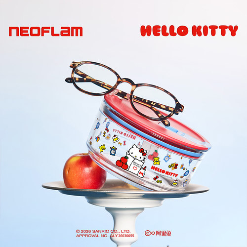 Neoflam三丽鸥kitty玻璃保鲜盒