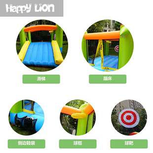 室内充气城堡儿童蹦蹦床充气城堡有弹性充气小滑梯bounce house